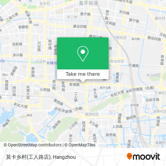 莫卡乡村(工人路店) map