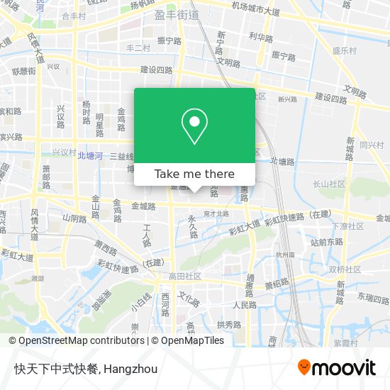 快天下中式快餐 map