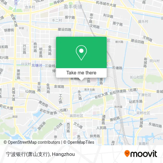 宁波银行(萧山支行) map