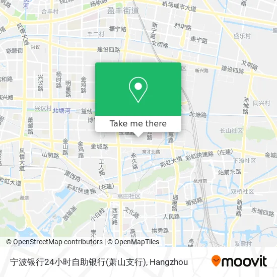 宁波银行24小时自助银行(萧山支行) map