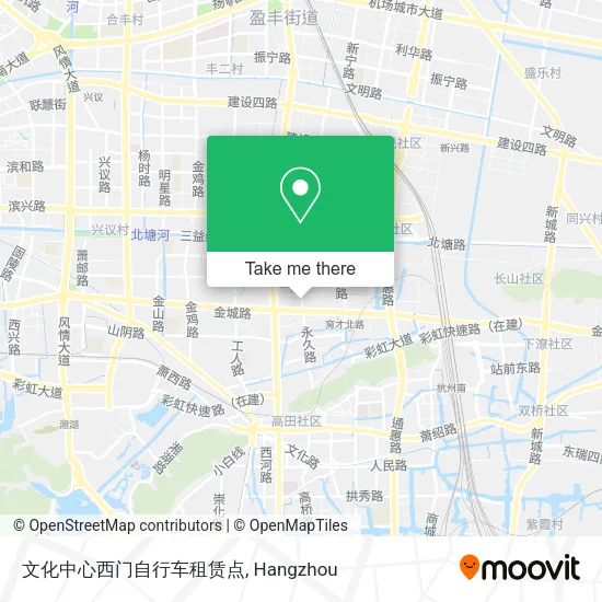 文化中心西门自行车租赁点 map