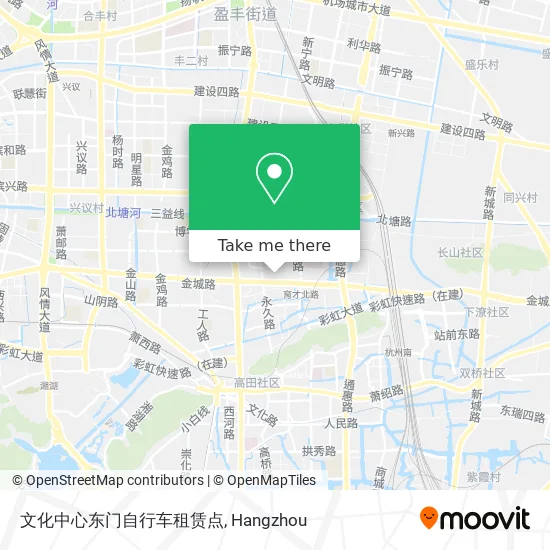 文化中心东门自行车租赁点 map