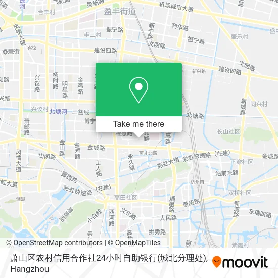 萧山区农村信用合作社24小时自助银行(城北分理处) map