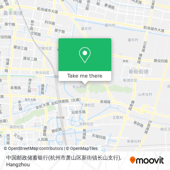 中国邮政储蓄银行(杭州市萧山区新街镇长山支行) map