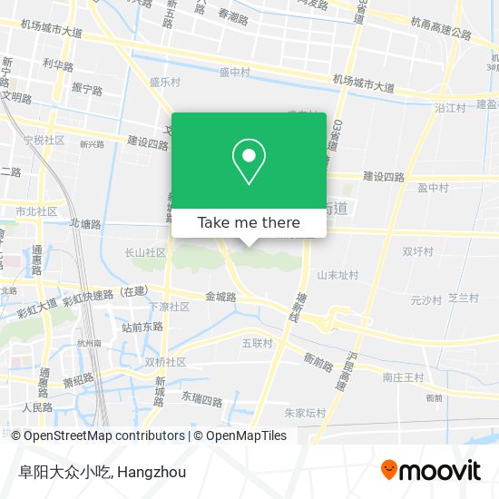 阜阳大众小吃 map