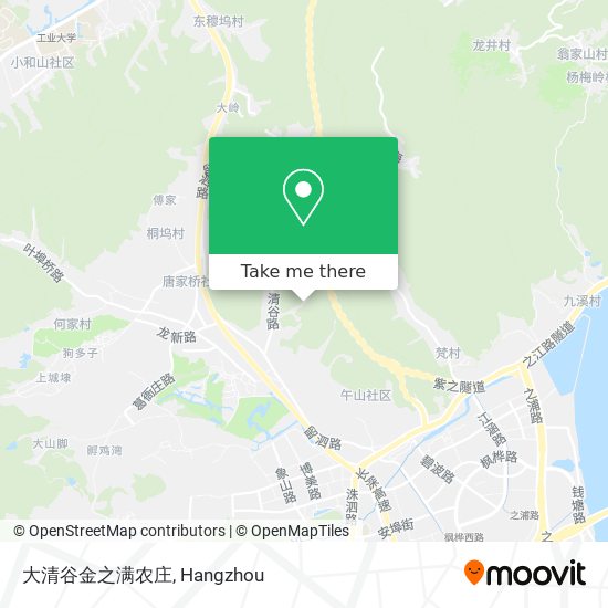 大清谷金之满农庄 map