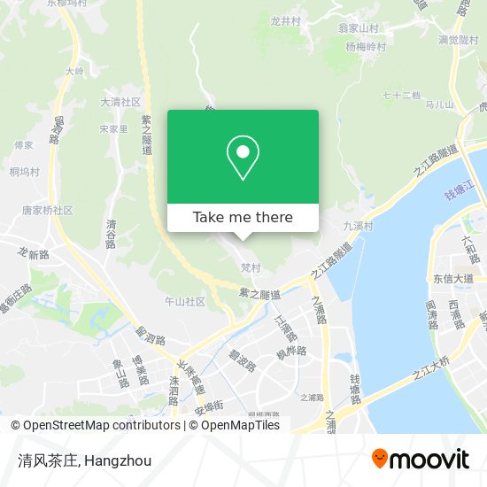 清风茶庄 map
