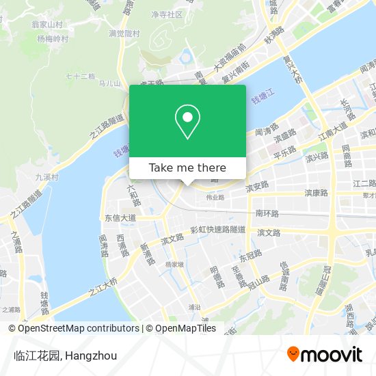 临江花园 map
