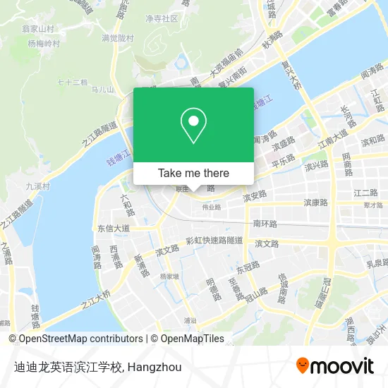 迪迪龙英语滨江学校 map