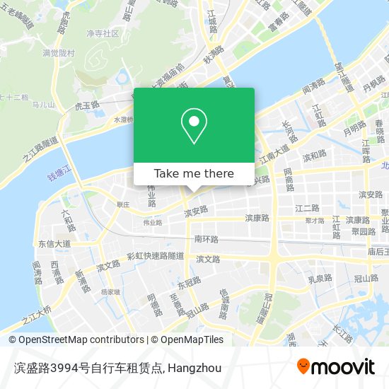 滨盛路3994号自行车租赁点 map