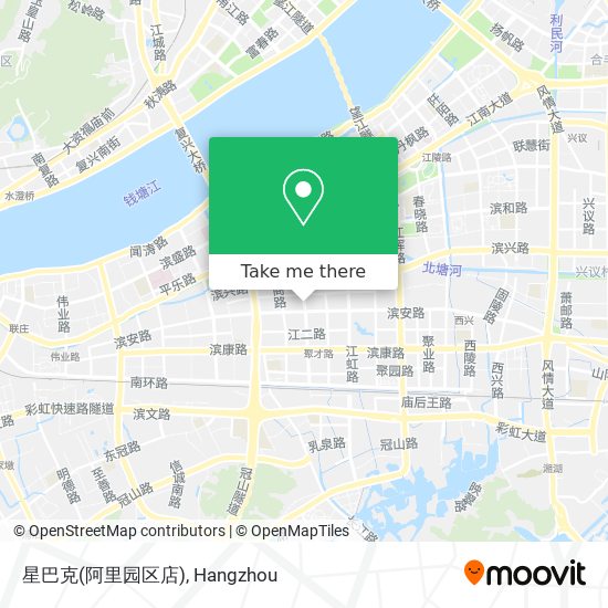 星巴克(阿里园区店) map