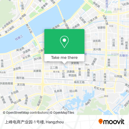 上峰电商产业园-1号楼 map