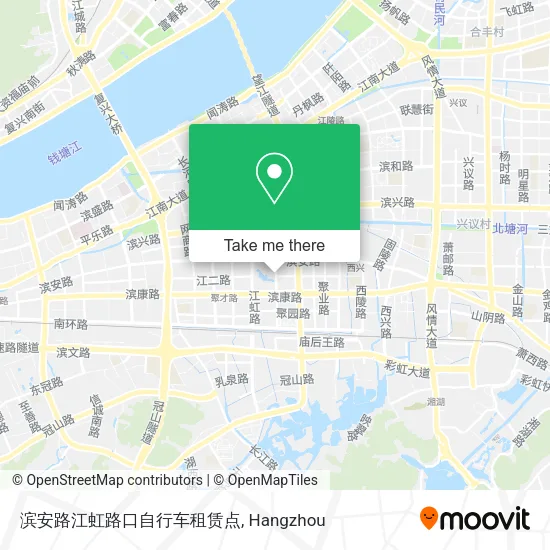 滨安路江虹路口自行车租赁点 map