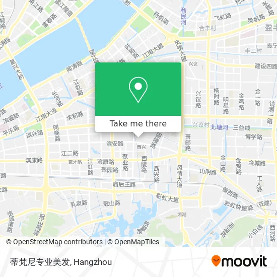 蒂梵尼专业美发 map