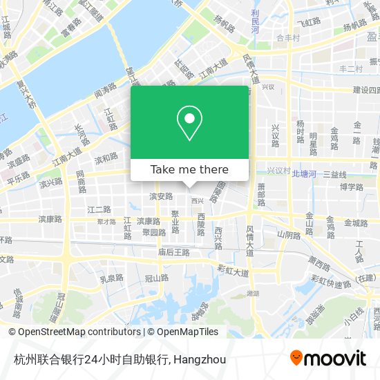 杭州联合银行24小时自助银行 map