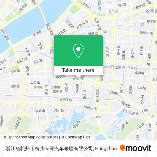 浙江省杭州市杭州长河汽车修理有限公司 map