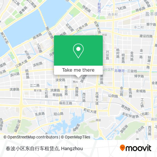 春波小区东自行车租赁点 map