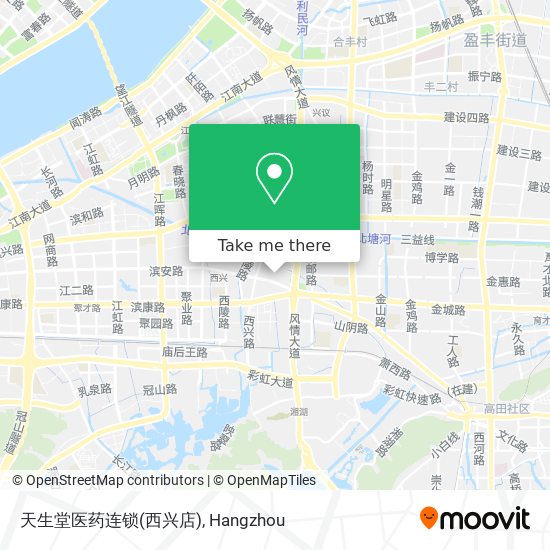 天生堂医药连锁(西兴店) map