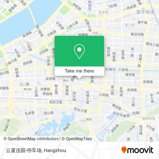 云厦连园-停车场 map