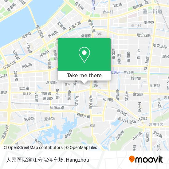 人民医院滨江分院停车场 map