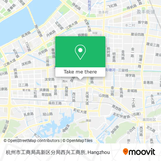 杭州市工商局高新区分局西兴工商所 map