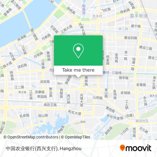 中国农业银行(西兴支行) map