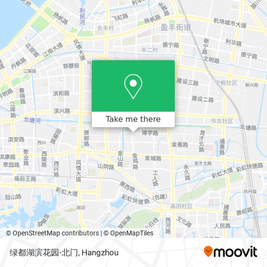 绿都湖滨花园-北门 map