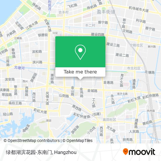 绿都湖滨花园-东南门 map