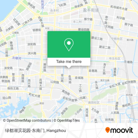 绿都湖滨花园-东南门 map
