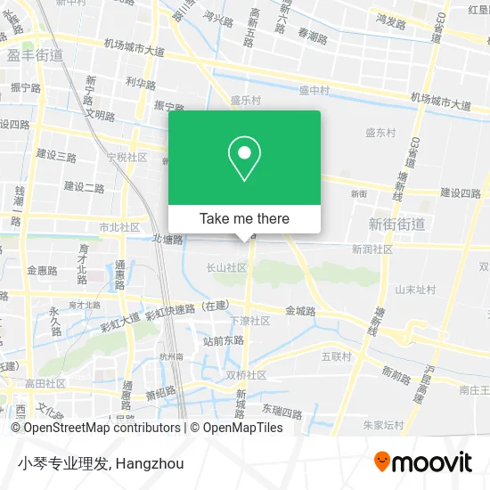 小琴专业理发 map