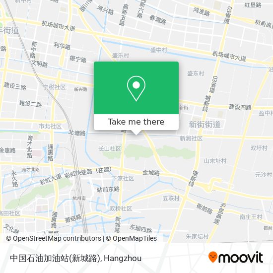 中国石油加油站(新城路) map