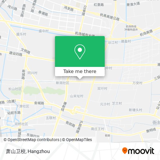 萧山卫校 map