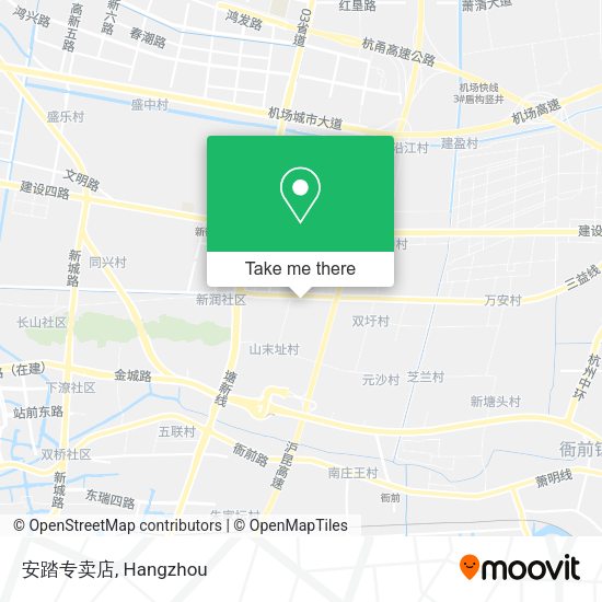 安踏专卖店 map