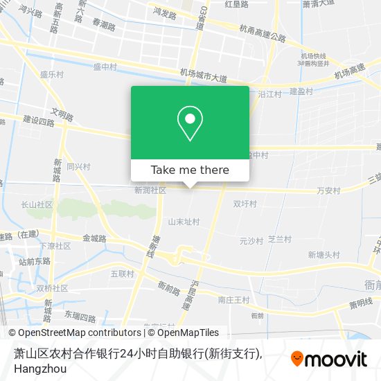 萧山区农村合作银行24小时自助银行(新街支行) map