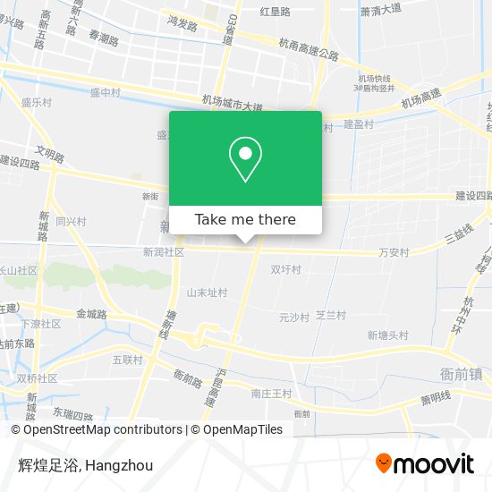 辉煌足浴 map