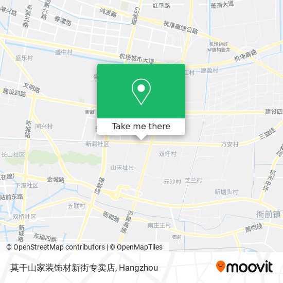 莫干山家装饰材新街专卖店 map