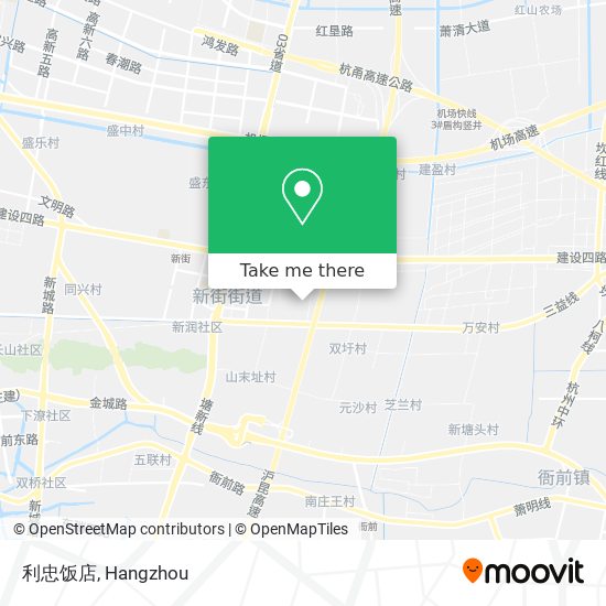 利忠饭店 map