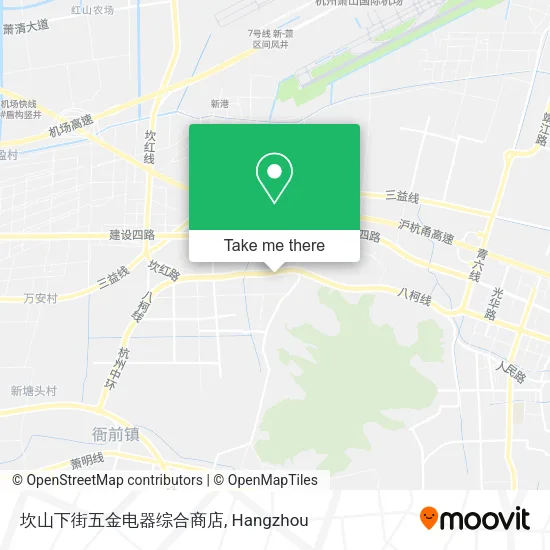 坎山下街五金电器综合商店 map