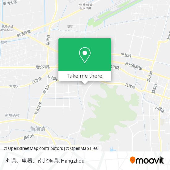 灯具、电器、南北渔具 map