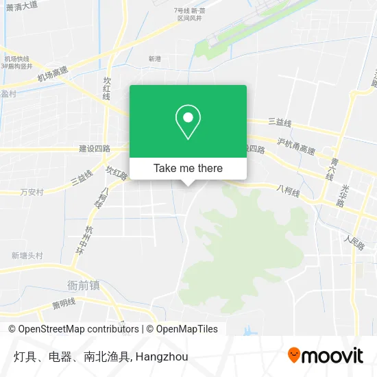 灯具、电器、南北渔具 map