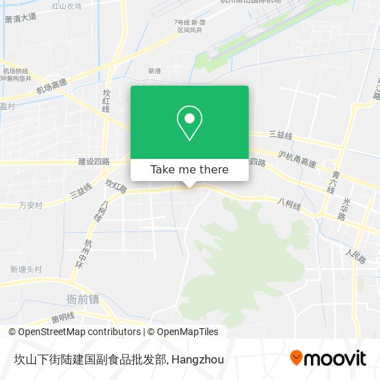 坎山下街陆建国副食品批发部 map