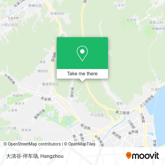 大清谷-停车场 map