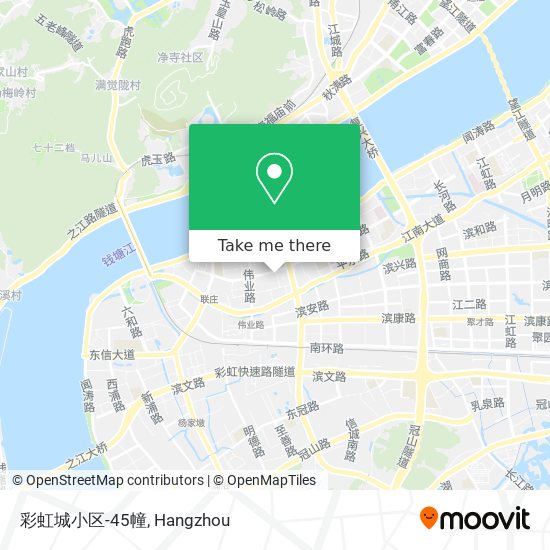 彩虹城小区-45幢 map