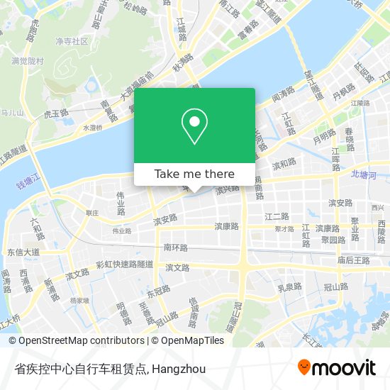 省疾控中心自行车租赁点 map
