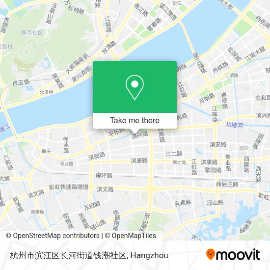 杭州市滨江区长河街道钱潮社区 map