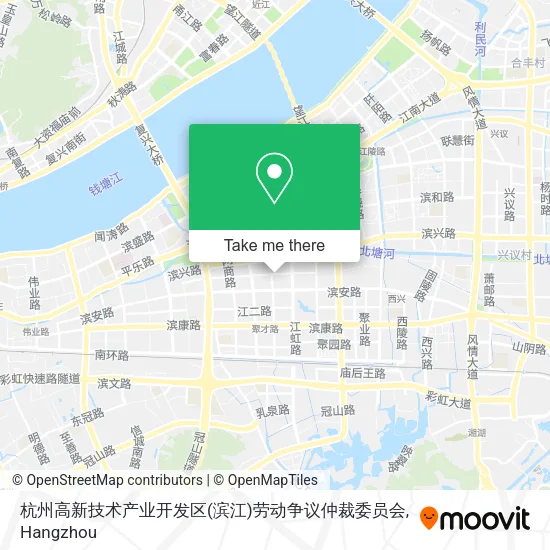 杭州高新技术产业开发区(滨江)劳动争议仲裁委员会 map