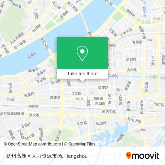 杭州高新区人力资源市场 map