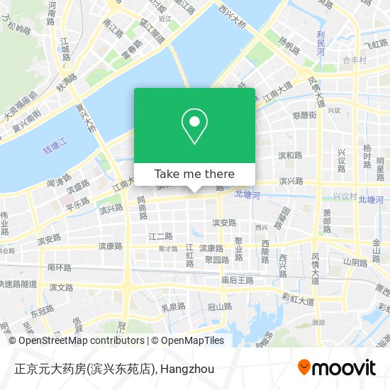 正京元大药房(滨兴东苑店) map