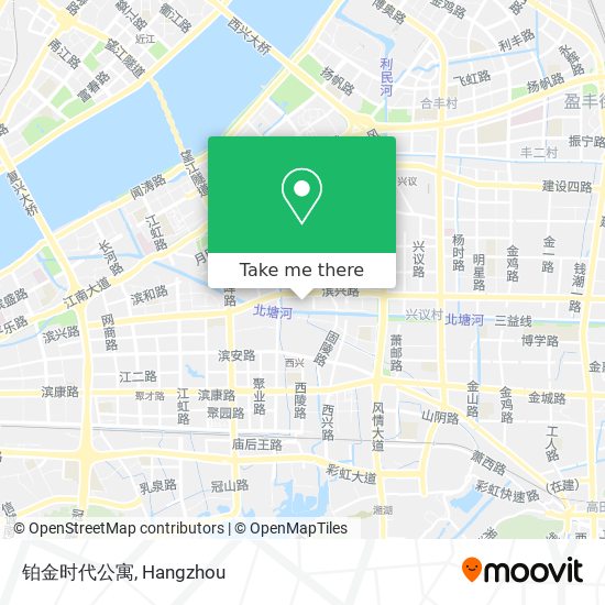 铂金时代公寓 map
