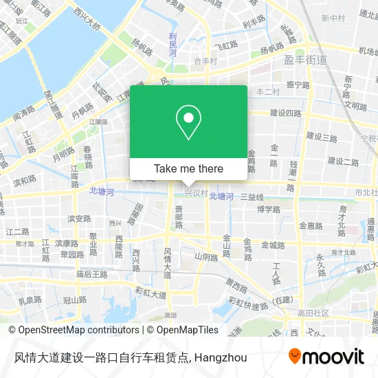 风情大道建设一路口自行车租赁点 map